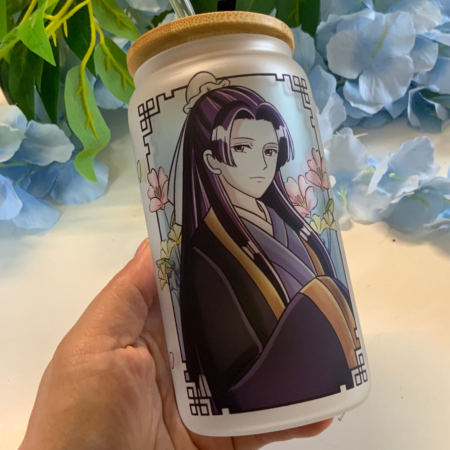 Verre à paille dépoli « Les carnets de l’apothicaire. »