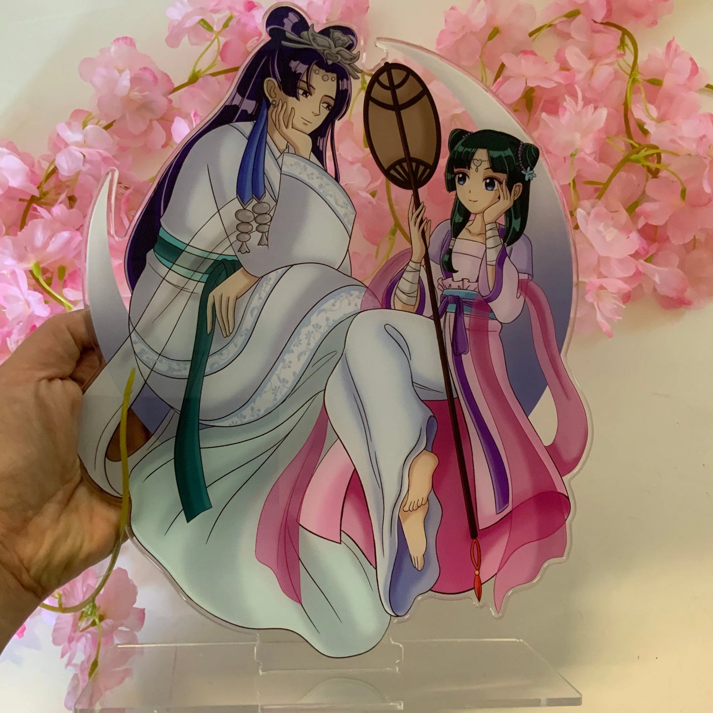 Stand acrylique 30 cm « Les carnets de l’apothicaire « Tinyneko.fr