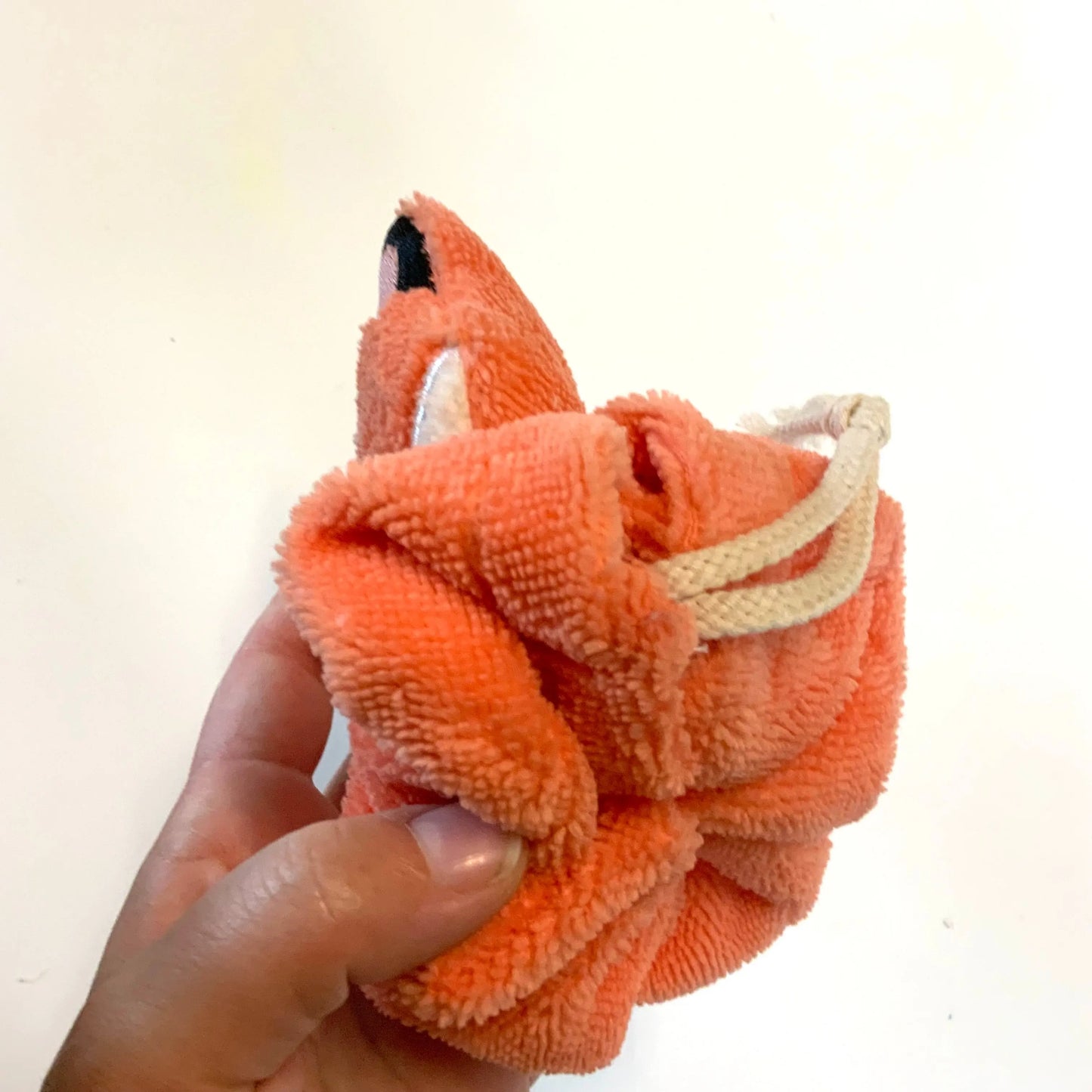 Fleur de douche Renard micro éponge bambou Tinyneko.fr