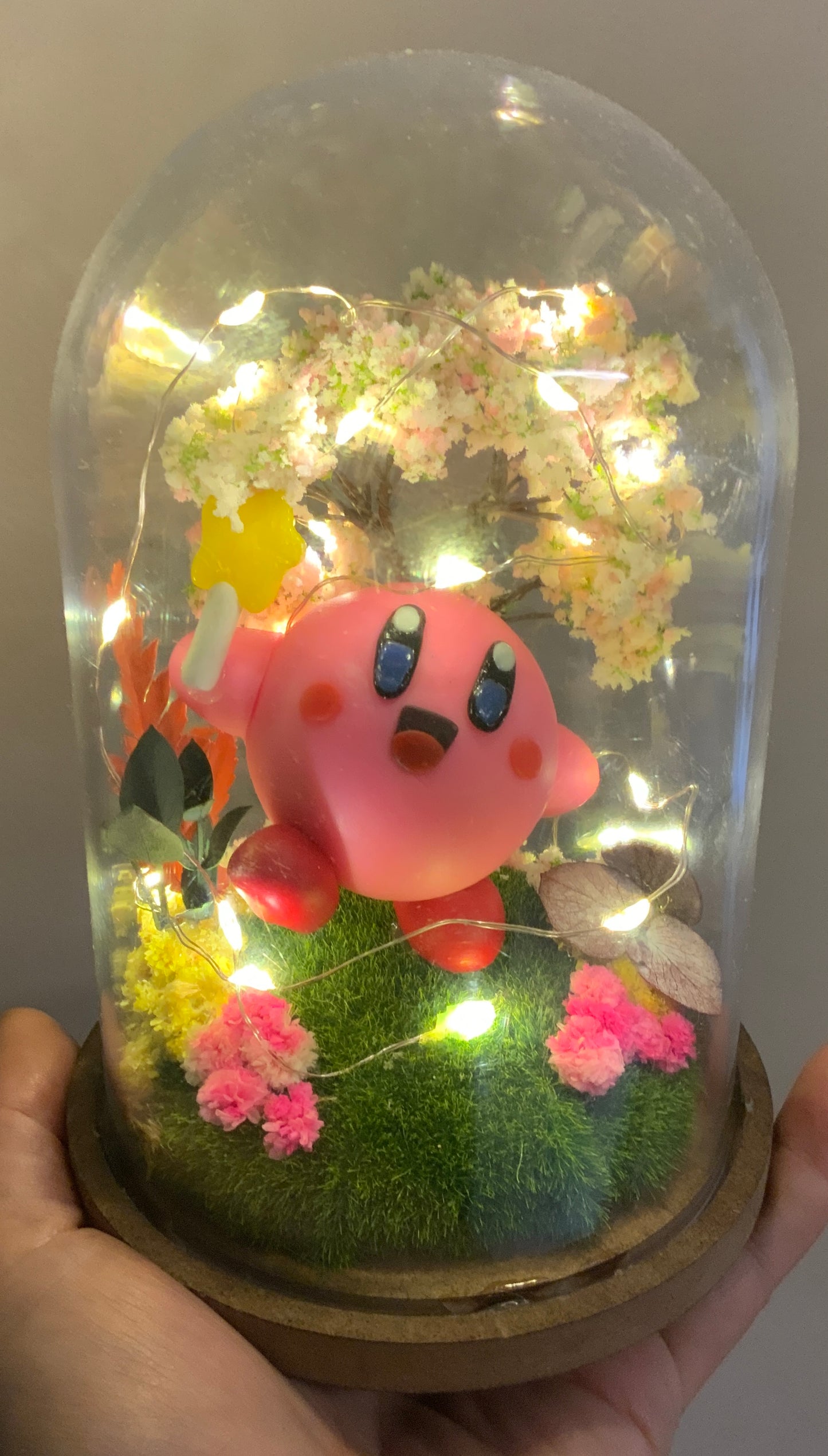 Cloche fleurs séchées fait main