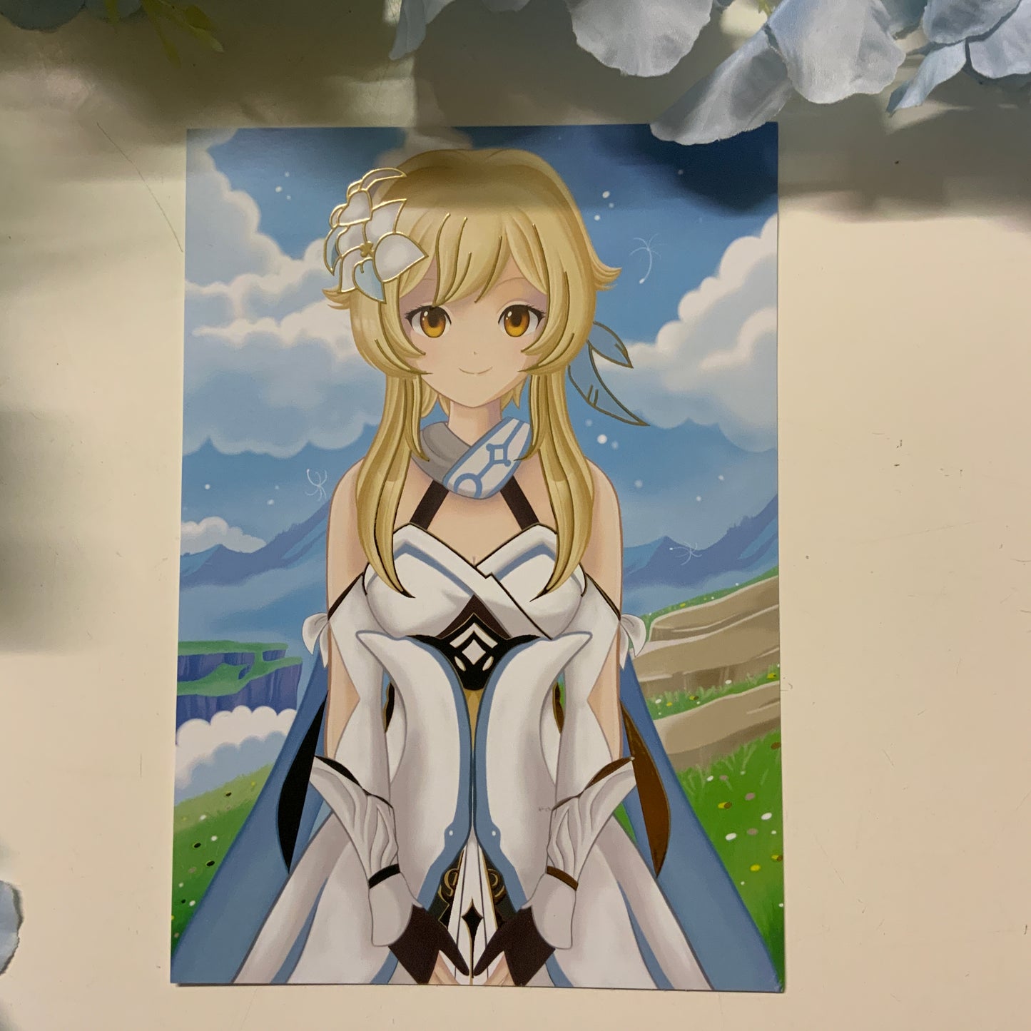 Print A4/A5 dorure fan art « Lumine « Genshin impact«