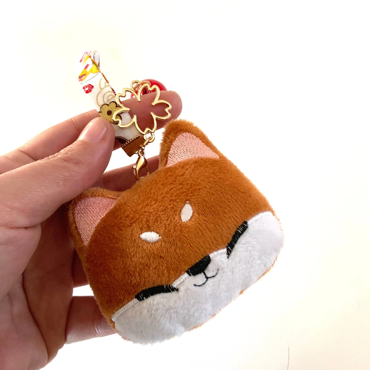 Porte-clé brodé Shiba Tinyneko.fr