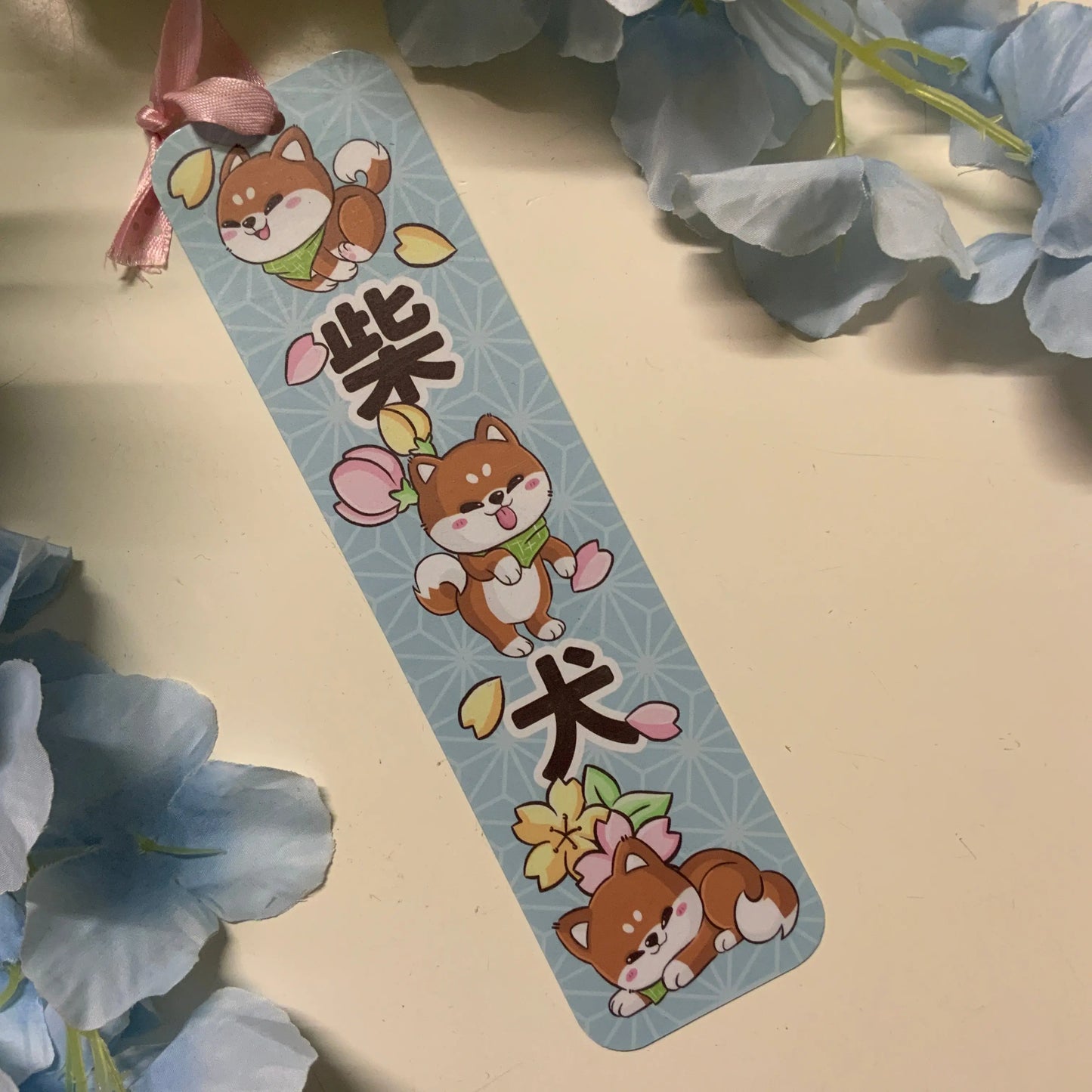Marque page plastifié « Shiba « Tinyneko.fr