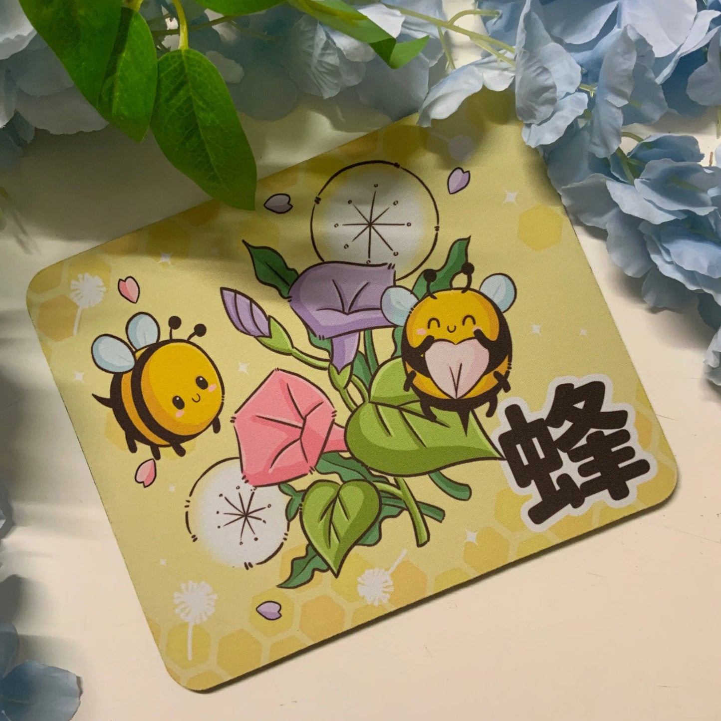 Tapis de souris rectangulaire Abeilles Tinyneko.fr