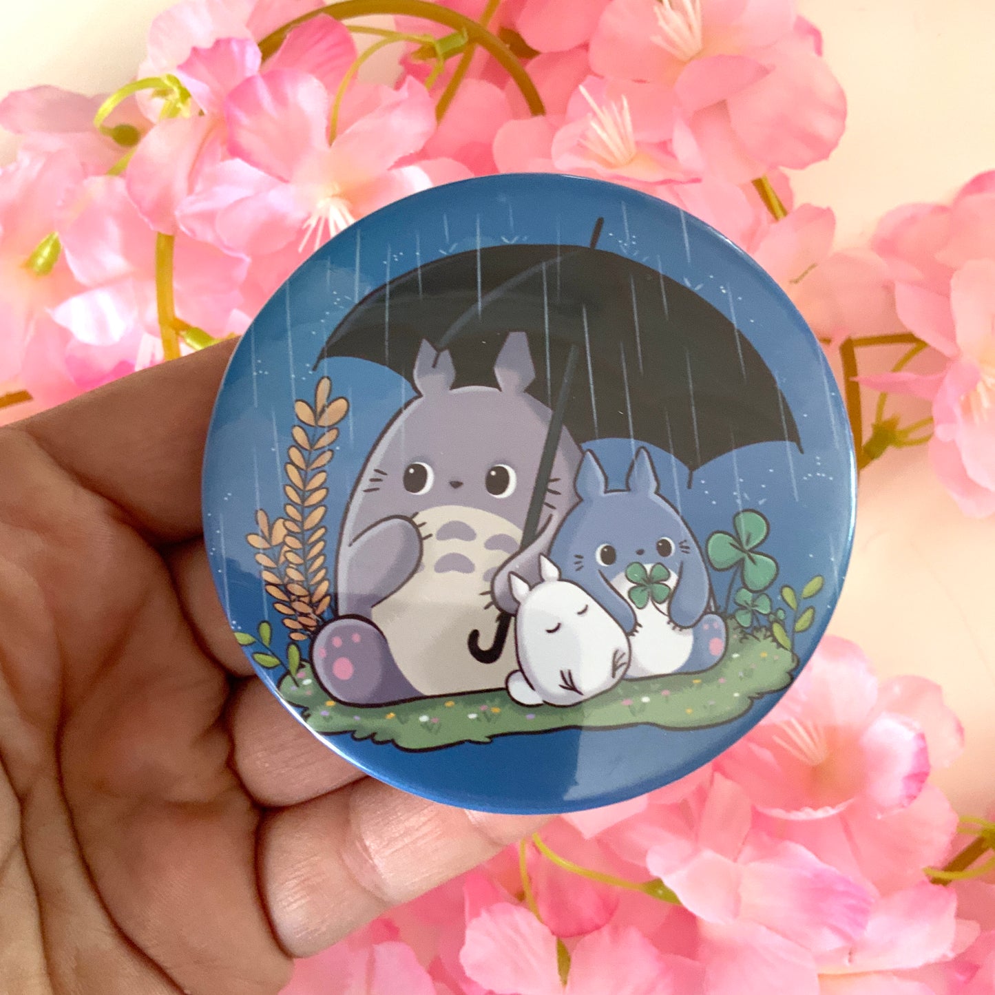 Badge rond 75 mm Totoro