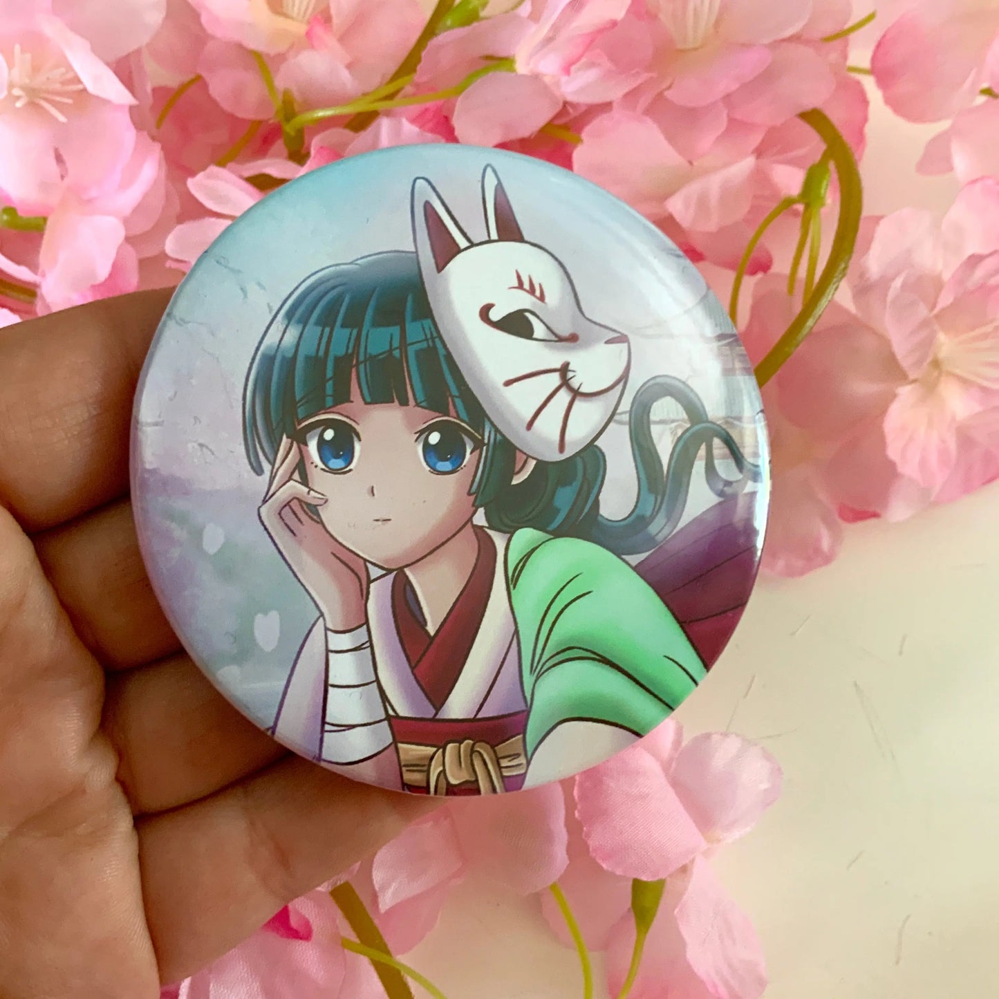 Badge rond 75 mm Maomao Tinyneko.fr