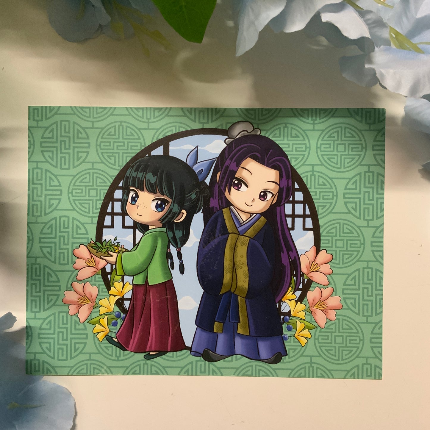 Print A5 fan art « Maomao et Jinshi «. «Les carnets de l’apothicaire.»