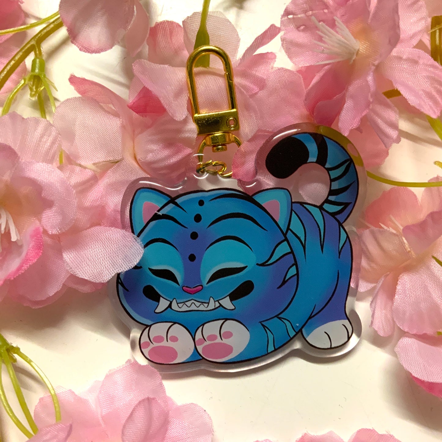 Porte-clé Derpy Tiger tinyneko.fr