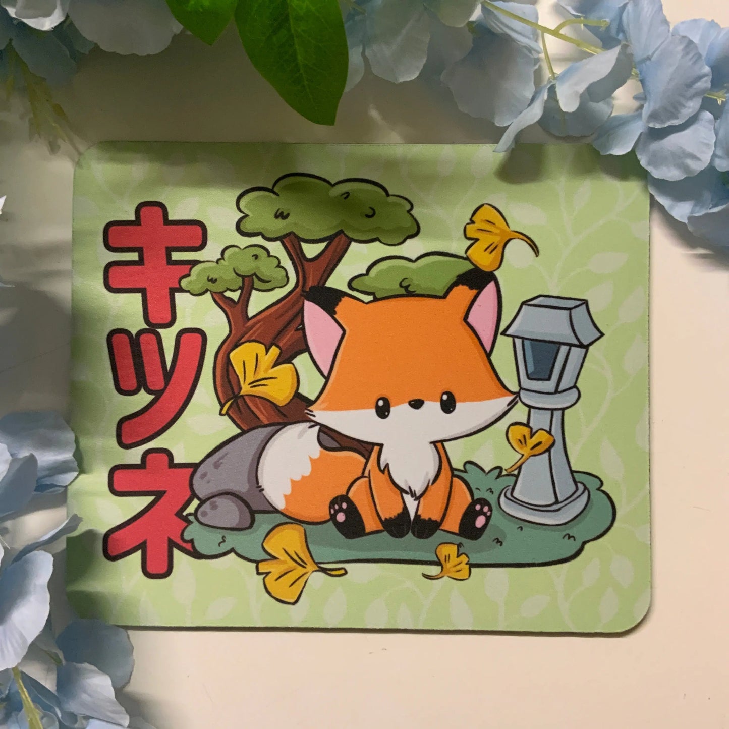 Tapis de souris rectangulaire Renard Tinyneko.fr