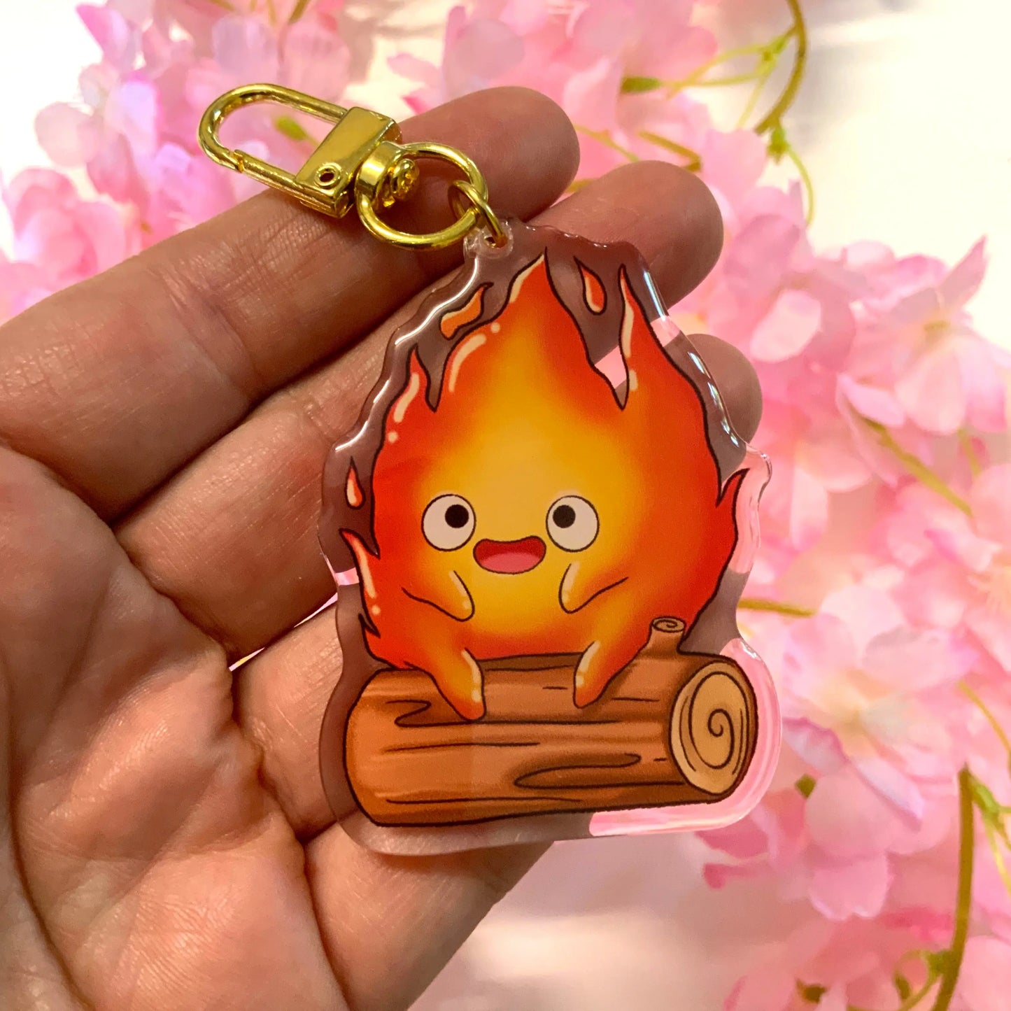Porte-clé Calcifer tinyneko.fr