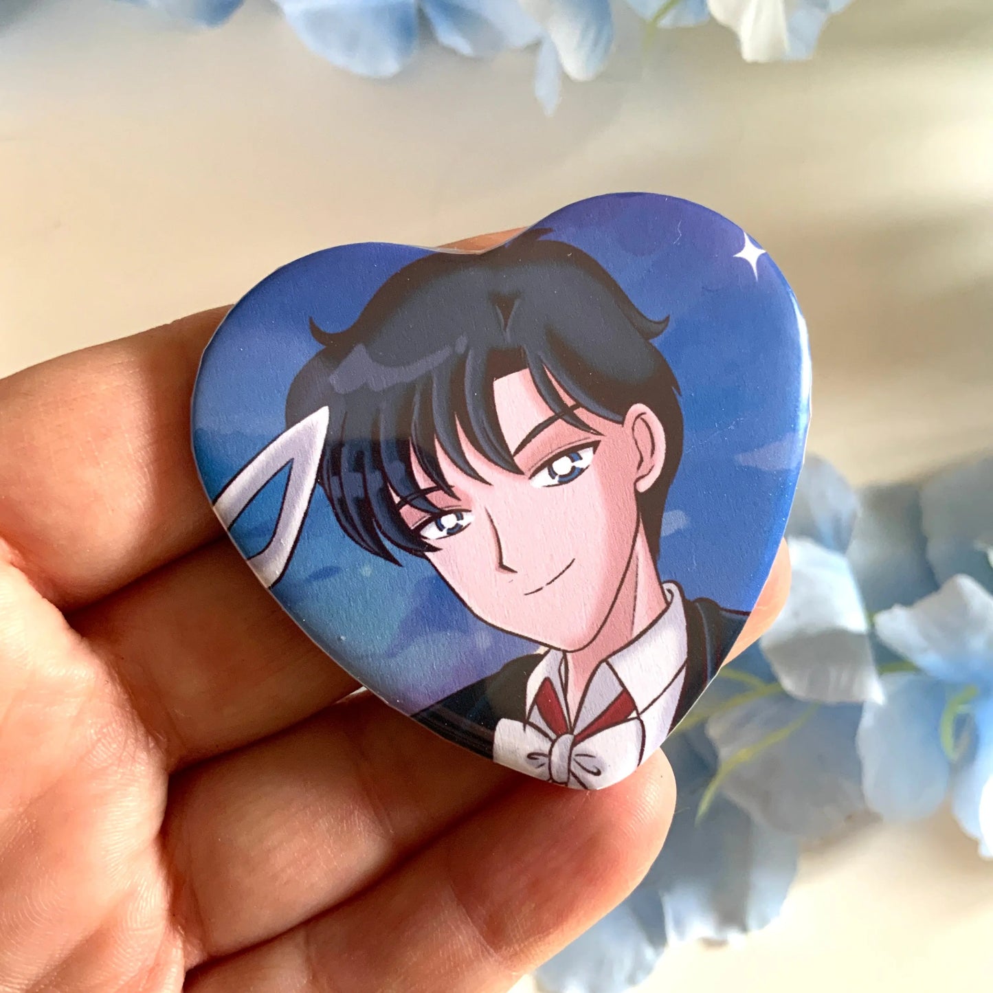 Badge coeur « Sailormoon » Tinyneko.fr