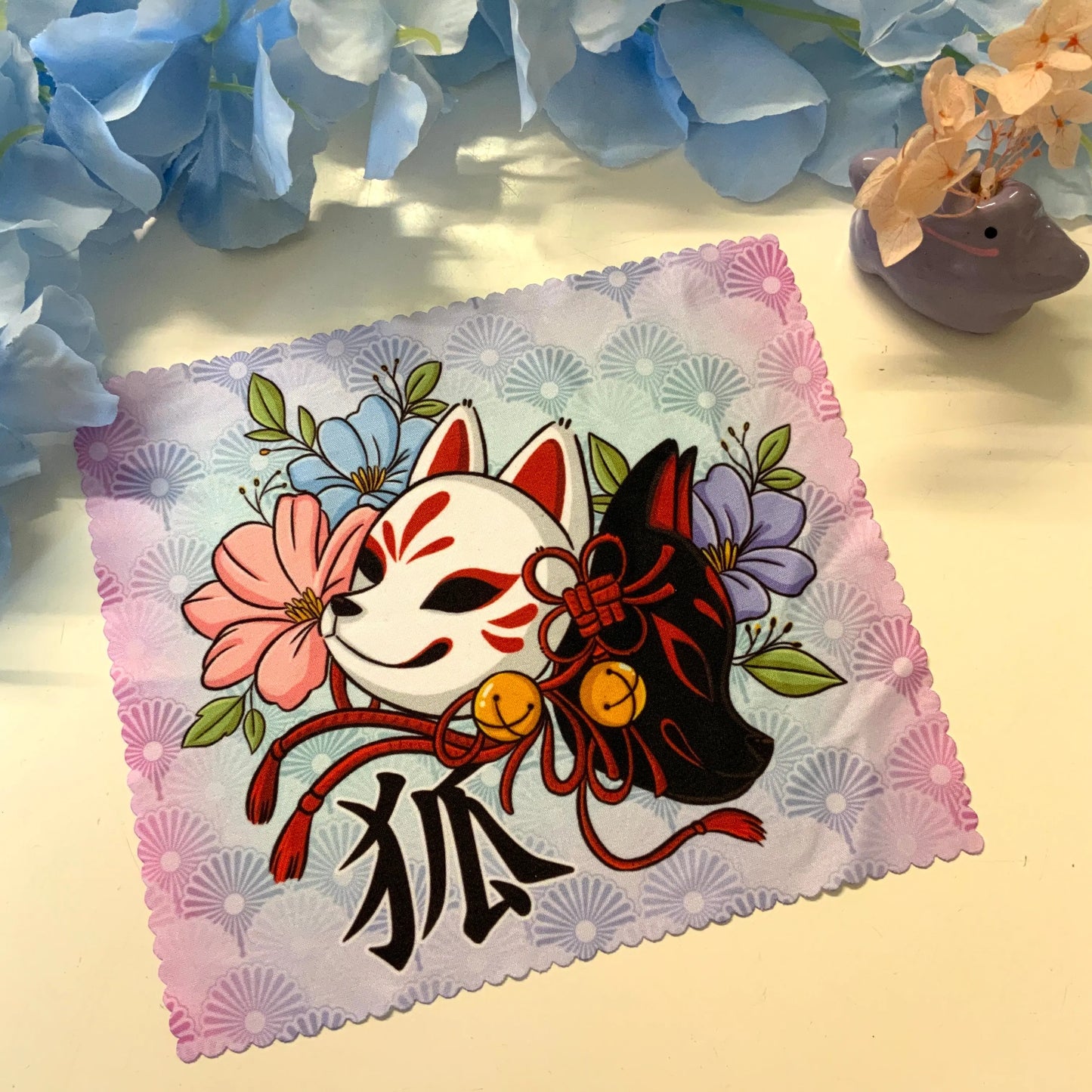 Chiffonnette Masques Kitsune Tinyneko.fr