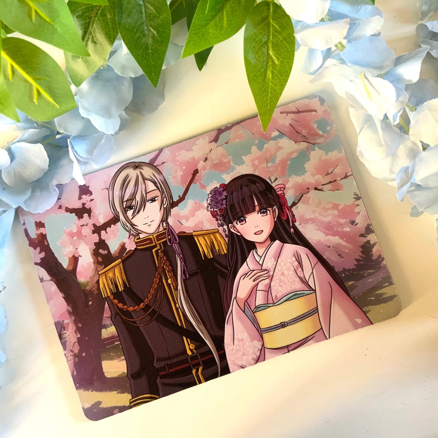 Tapis de souris rectangulaire "fan art My happy marriage " Tinyneko.fr