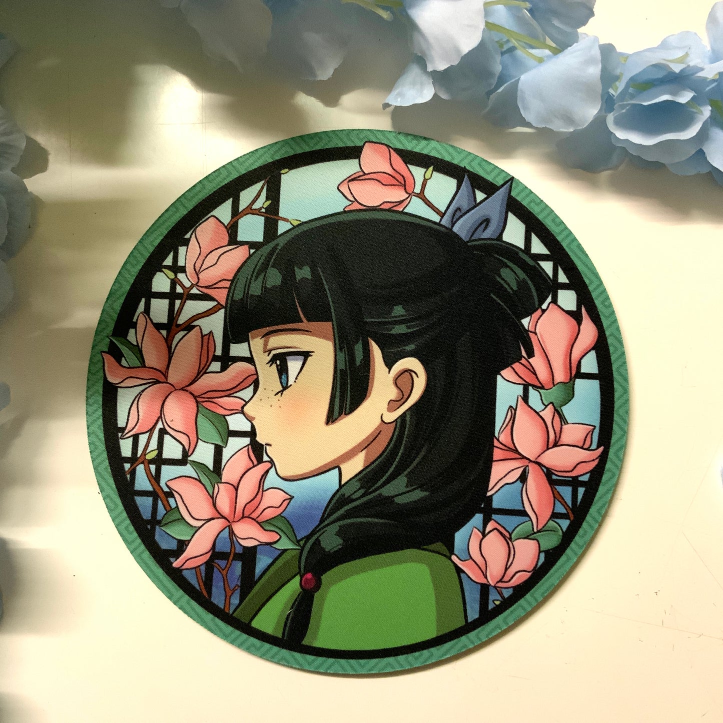 Tapis de souris rond "Maomao"