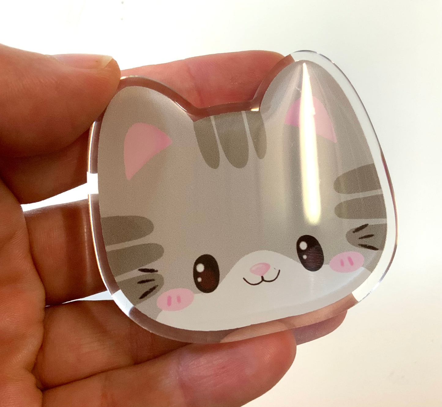 Phone grip Chat gris