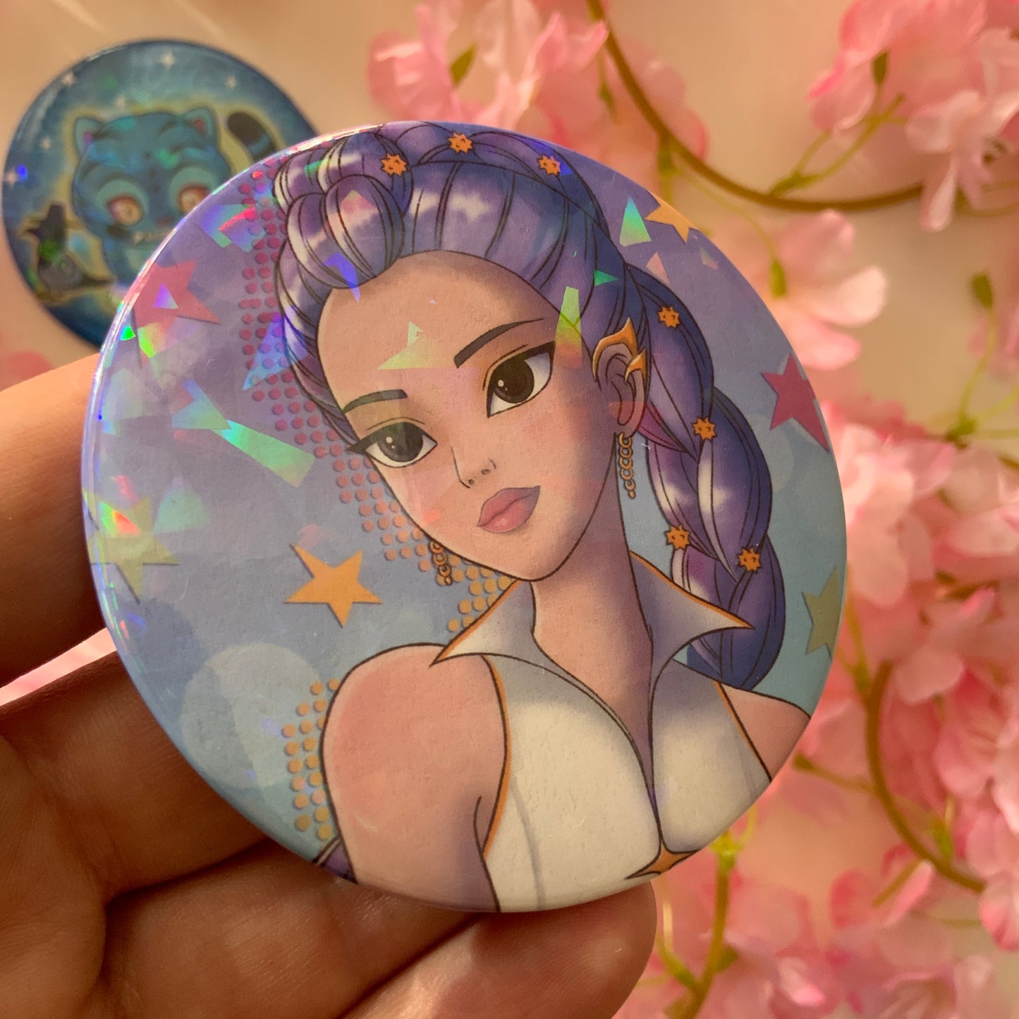 Badge rond 75 mm Rumi ou Tigre Derpy