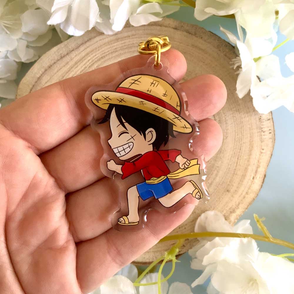Porte-clé acrylique Luffy "One piece"