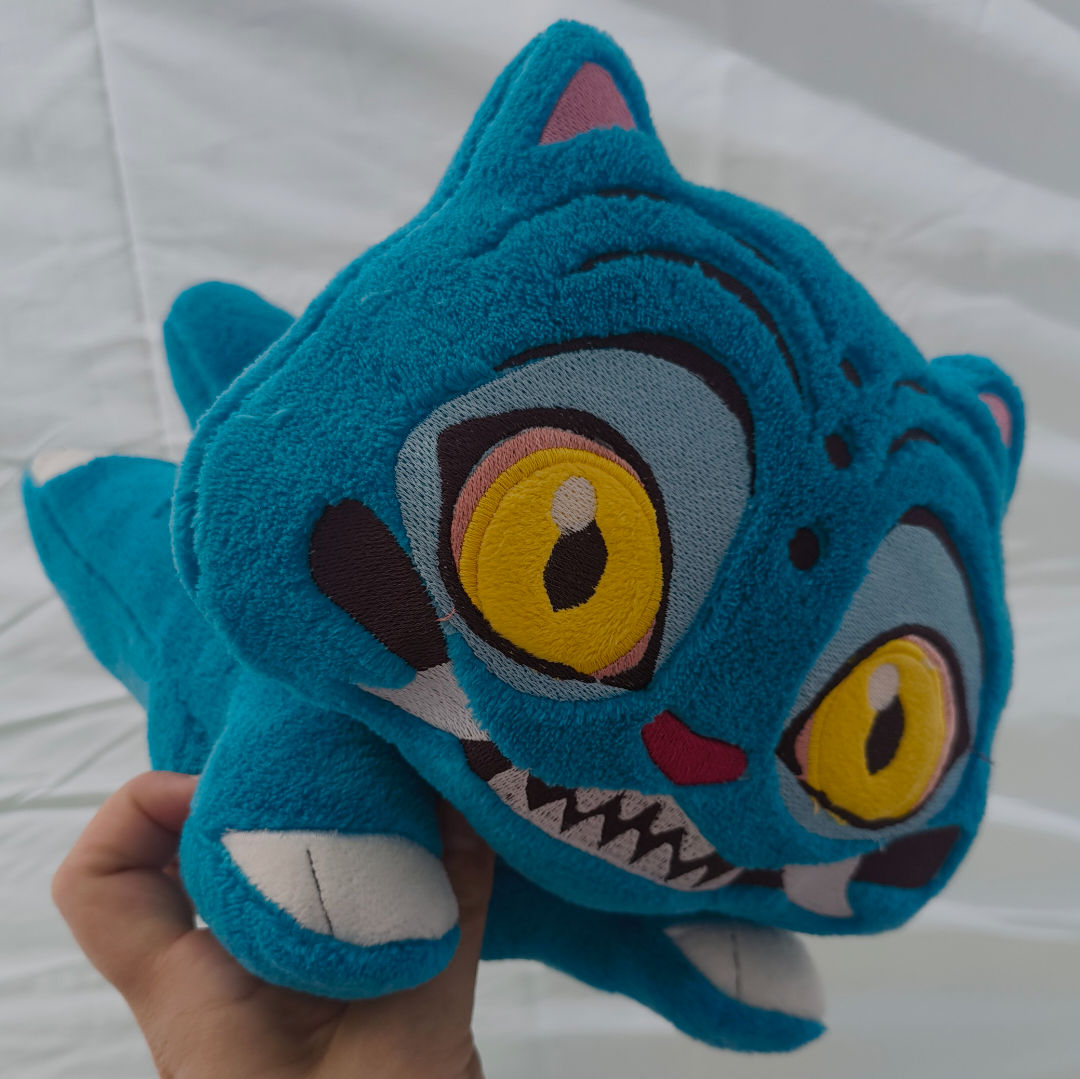Coussin Tigre bleu« Kpop Demon hunter »