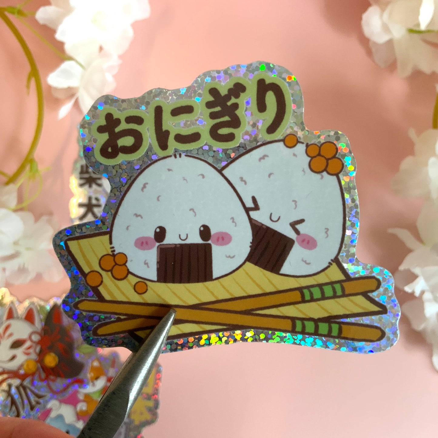 Stickers paillettes kawaii #2 tinyneko.fr