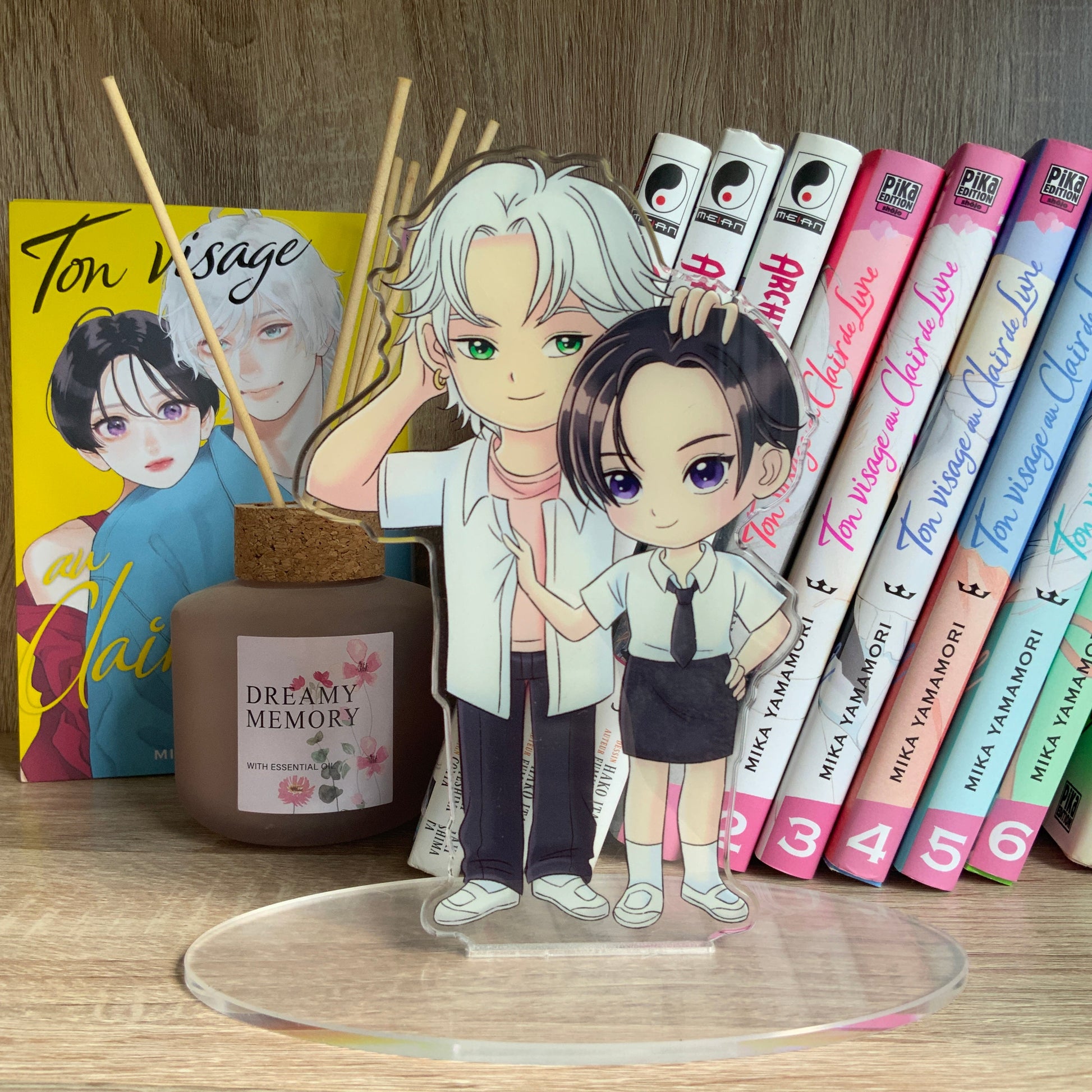 Stand acrylique « Ton visage au clair de Lune«  Tinyneko.fr