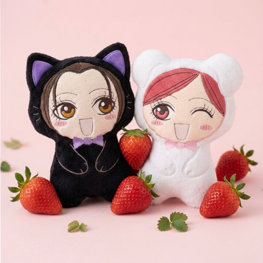 Mini Coussin brodé Nana kawaii
