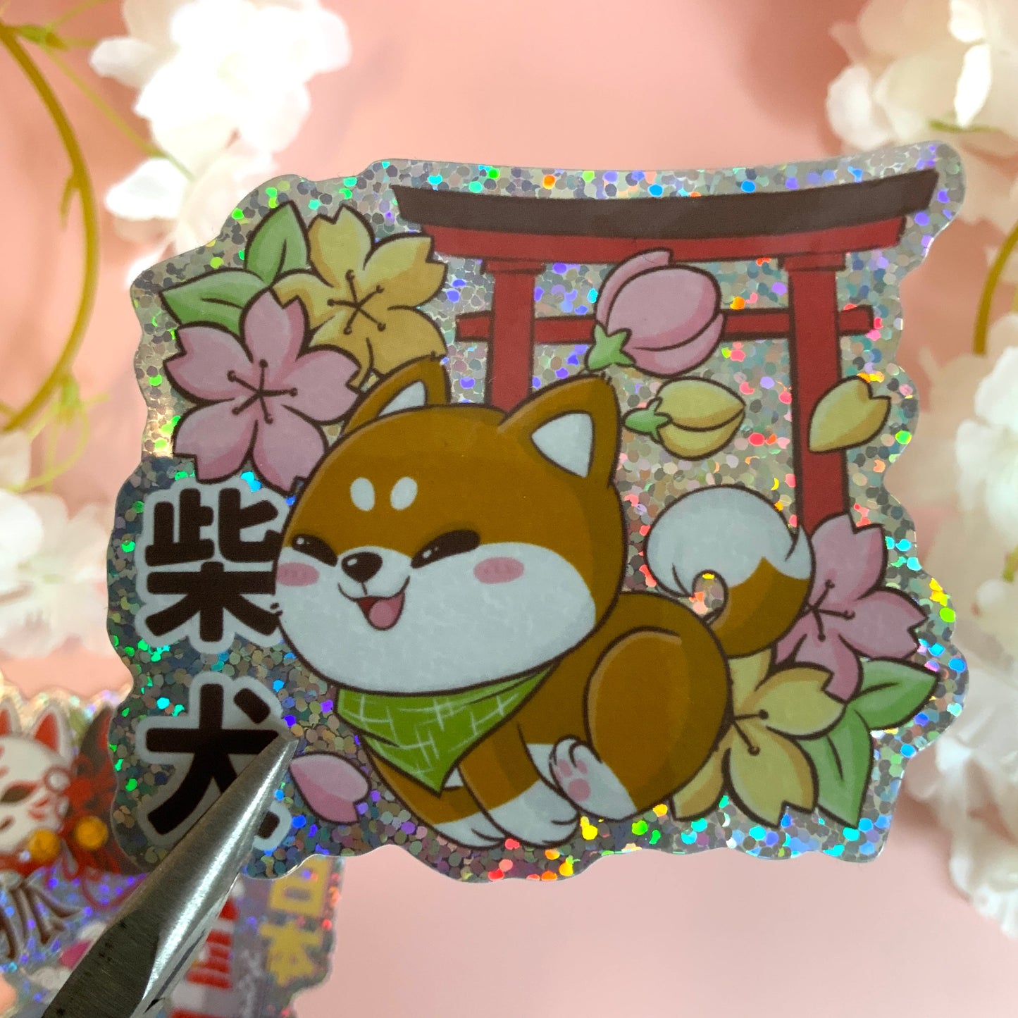Stickers paillettes kawaii #2 tinyneko.fr
