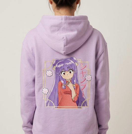 Sweatshirt à capuche brodé « shampoo « Tinyneko.fr