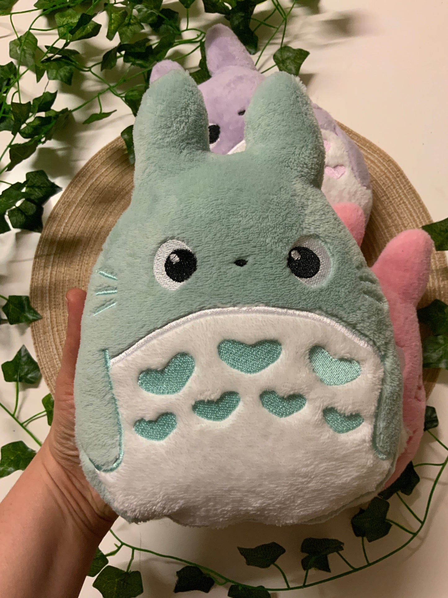 Coussin Fanart Totoro Pastel Tinyneko.fr