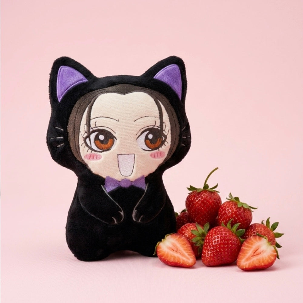 Mini Coussin brodé Nana kawaii