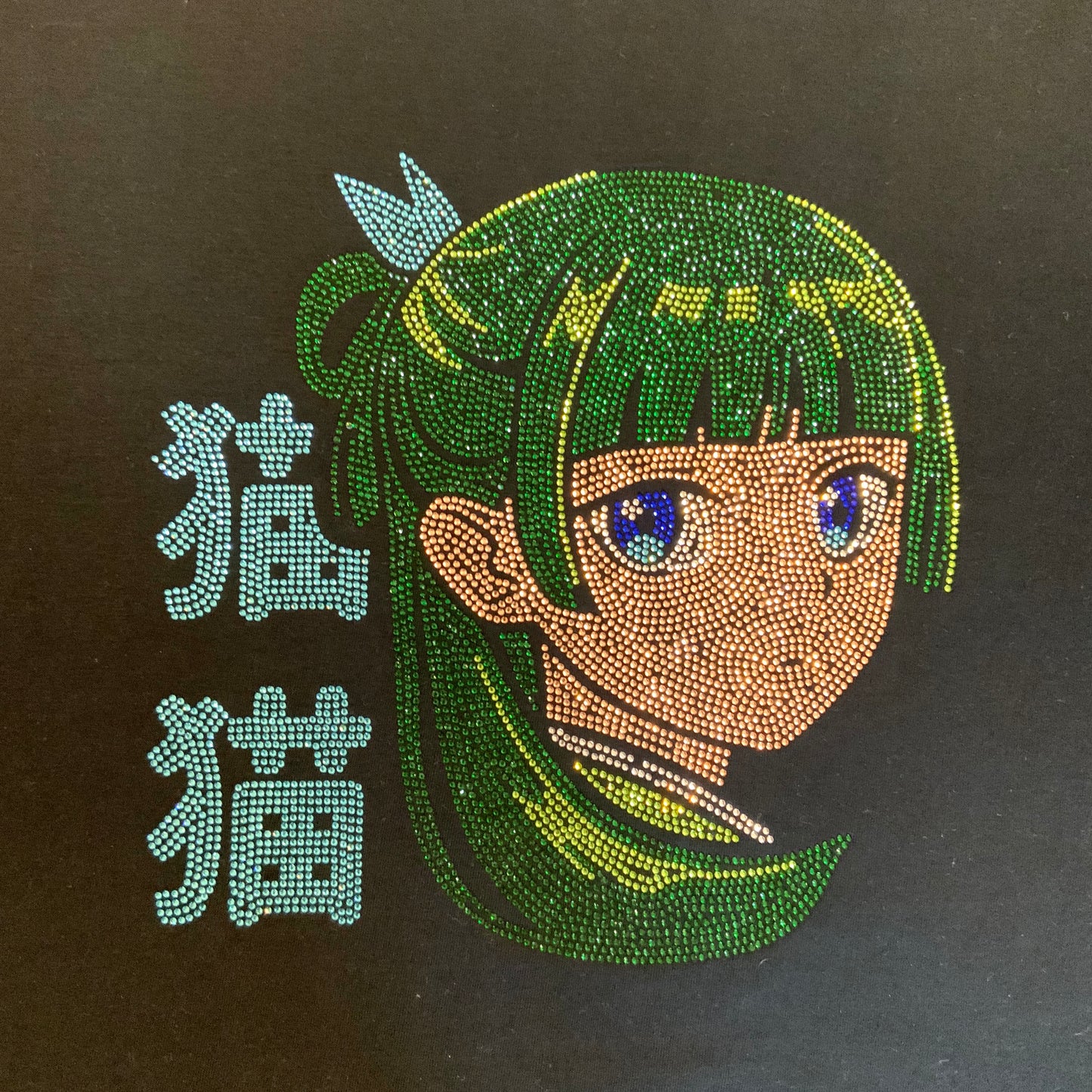 T-shirt noir Strass Maomao « Les carnets de l’apothicaire »