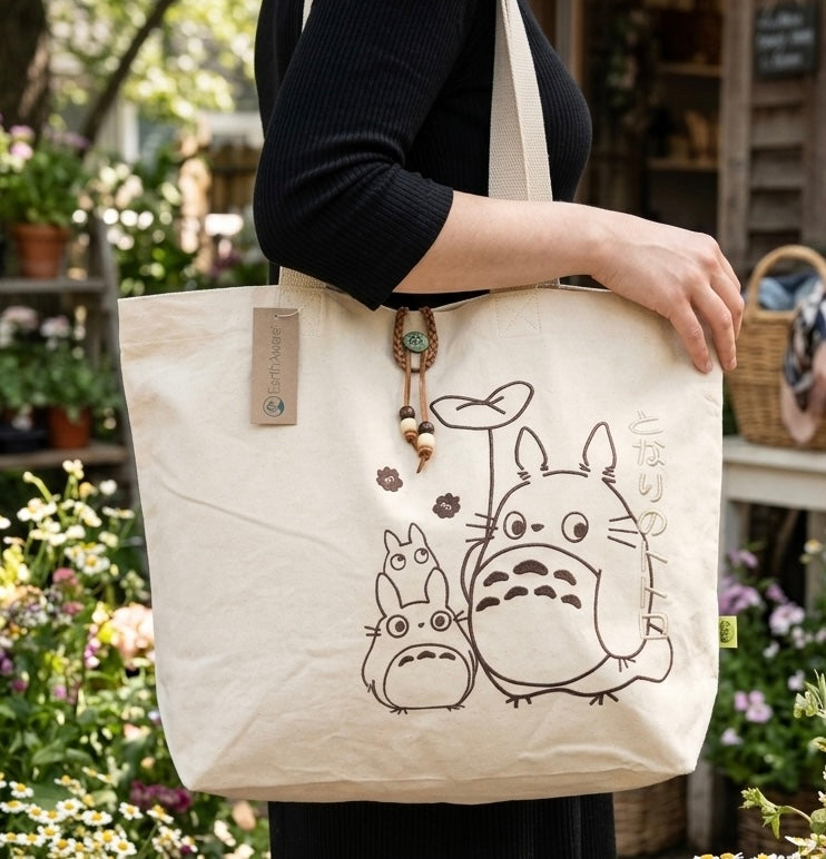 Sac brodé 30 litres Totoro Tinyneko.fr