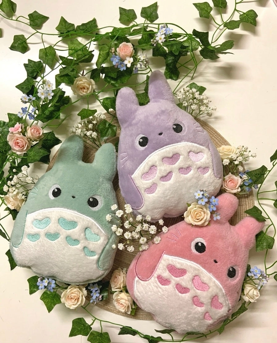 Coussin Fanart Totoro Pastel Tinyneko.fr