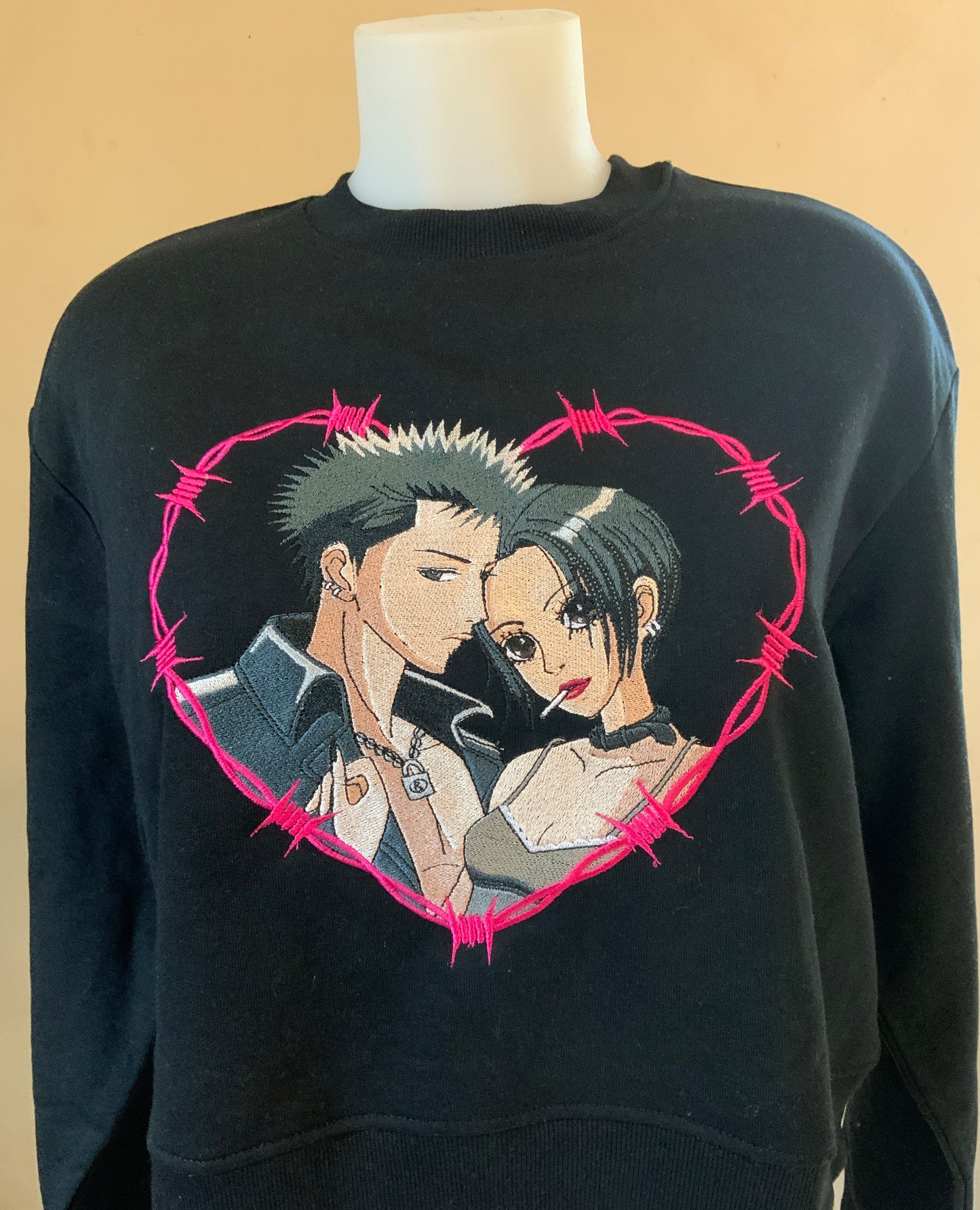 Sweat à capuche brodé « Nana et Ren «