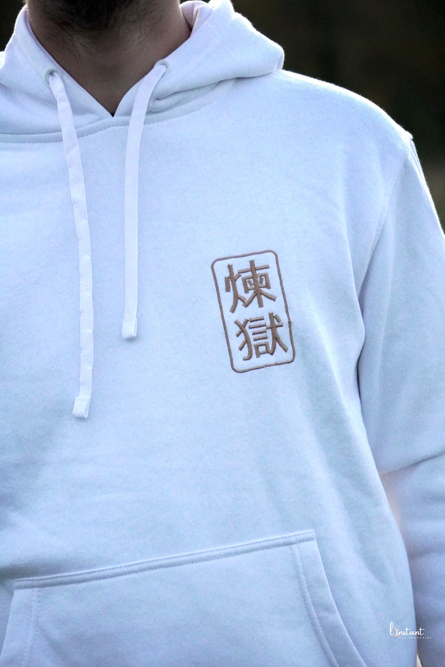 Sweat à capuche brodé « Rengoku « Demon slayer