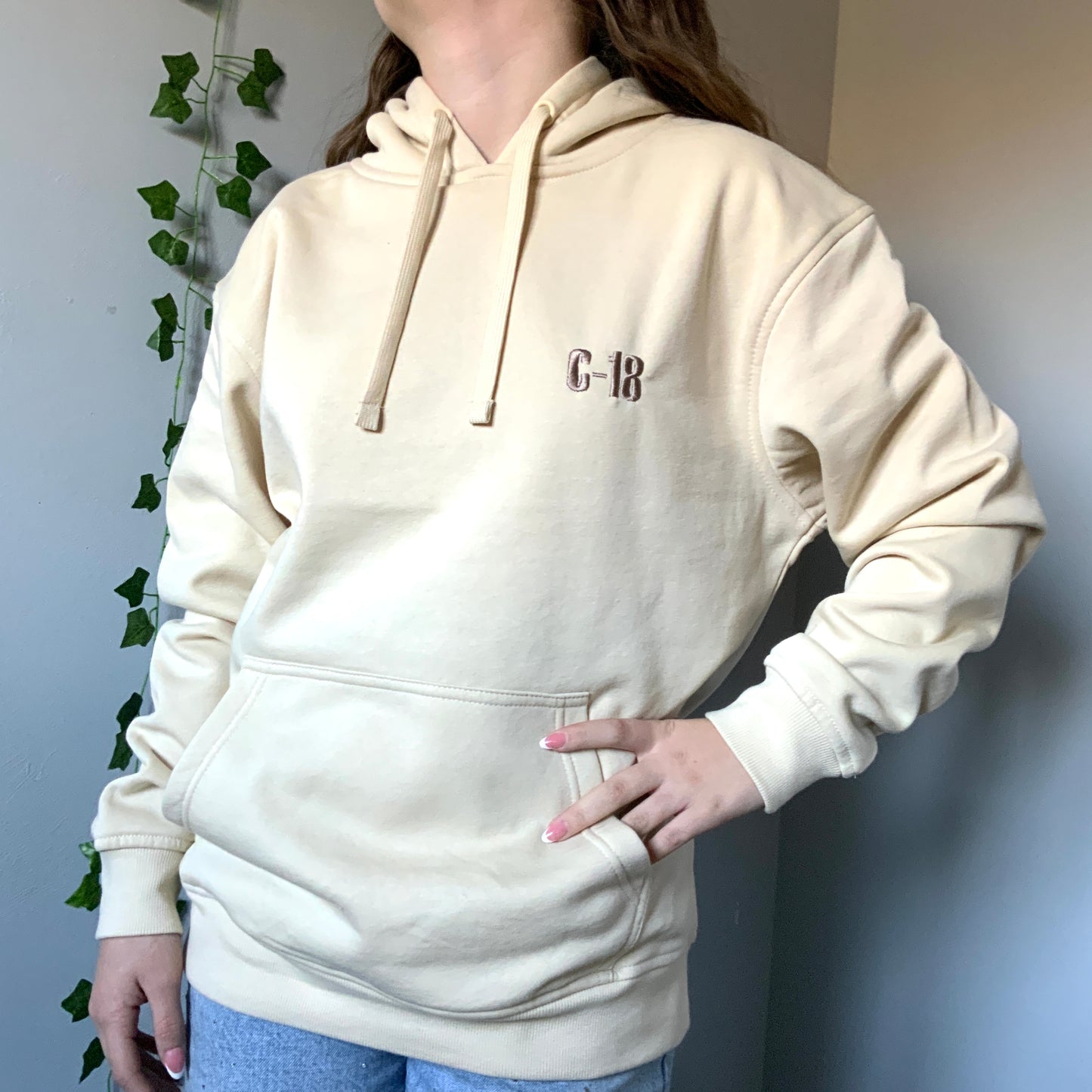 Sweatshirt à capuche brodé « C-18 « DBZ