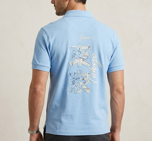 Polo Homme brodé Tokyo