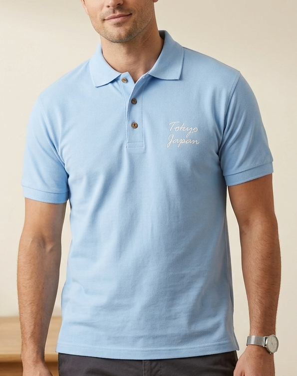 Polo Homme brodé Tokyo