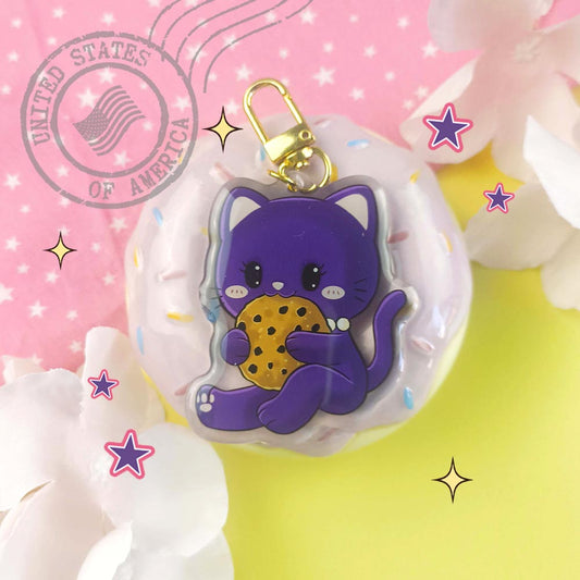 Porte-clé acrylique Cookie Miss kitty "Neko Friends "