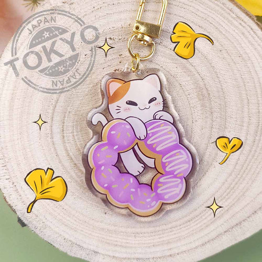 Porte-clé acrylique Mochidonut neko-san "Neko Friends "
