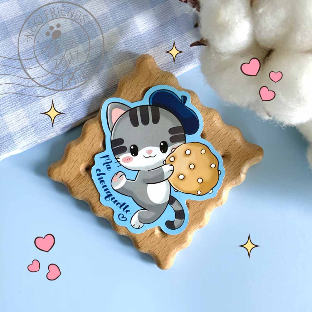 Stickers Monsieur Minou "Neko friends "
