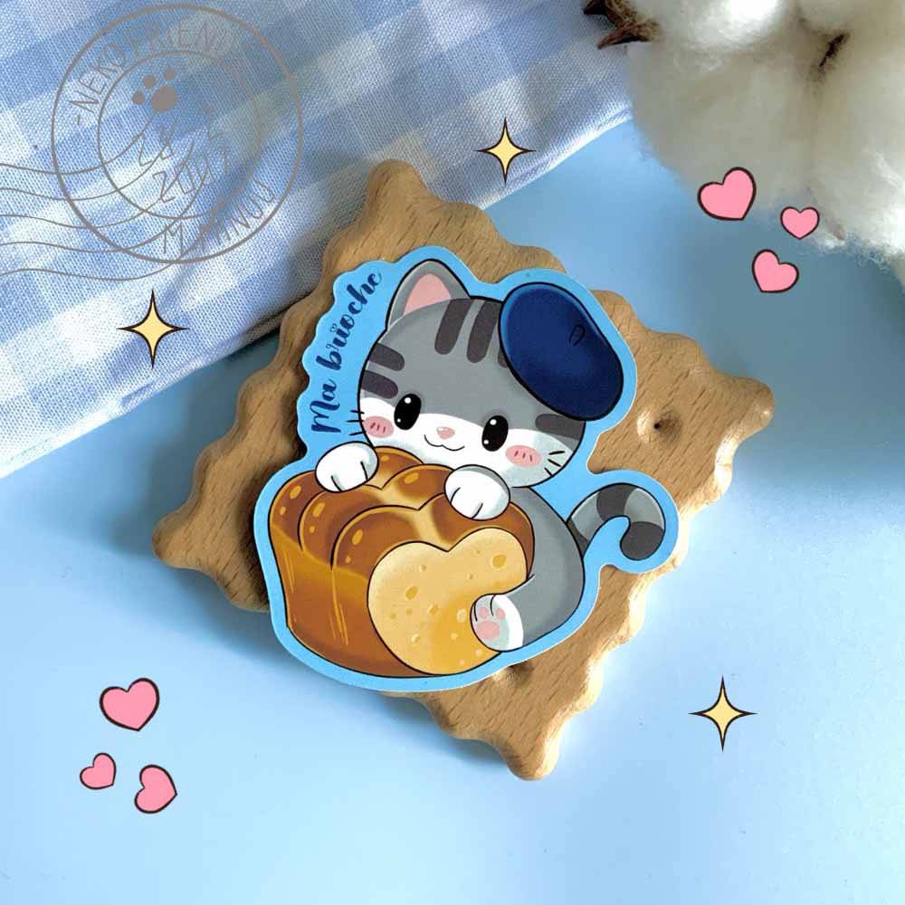 Stickers Monsieur Minou "Neko friends "