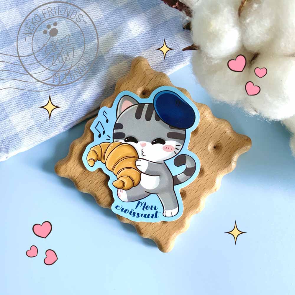 Stickers Monsieur Minou "Neko friends "