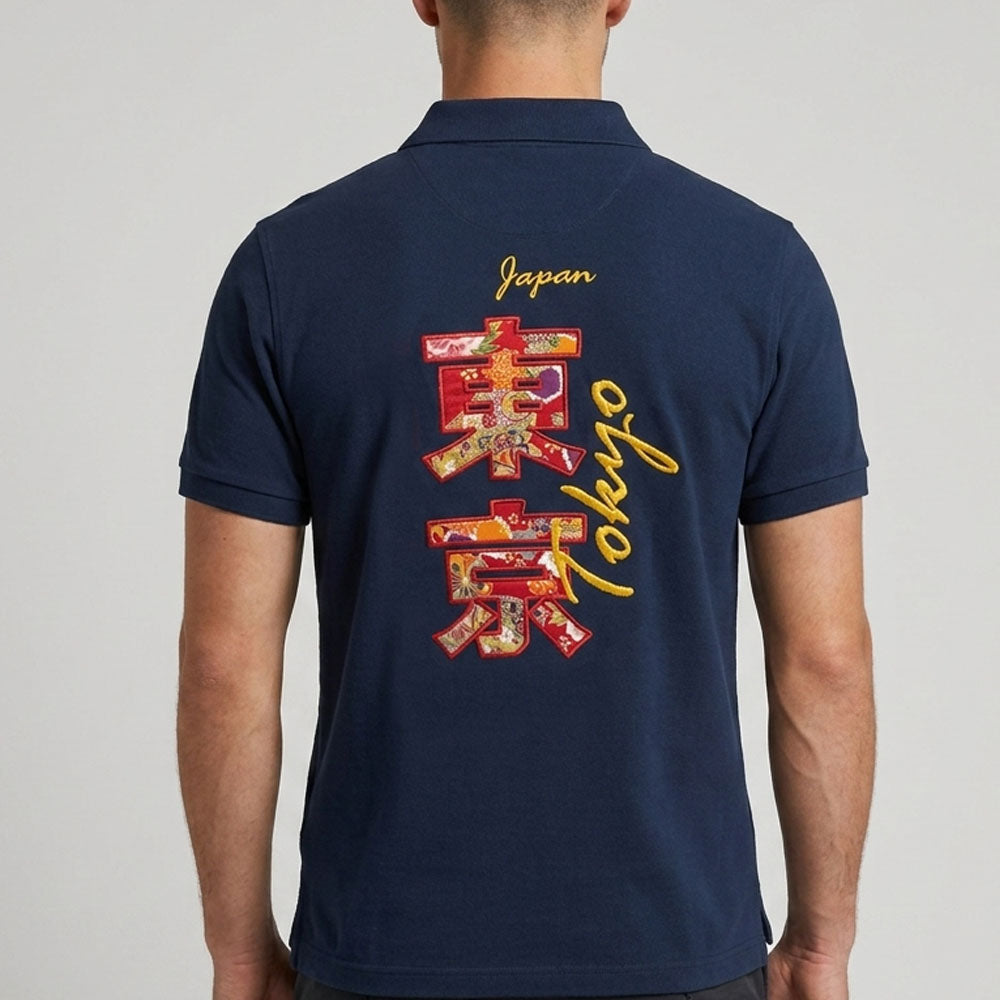 Polo Homme brodé Tokyo