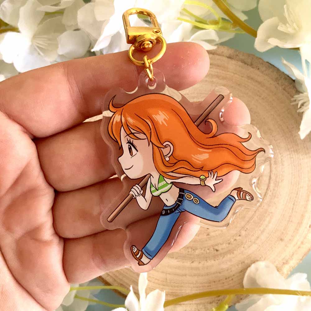 Porte-clé acrylique Nami"One piece"