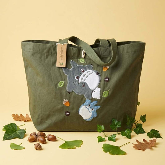Sac fourre-tout brodé Totoro appliqué
