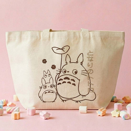 Sac fourre-tout brodé Totoro