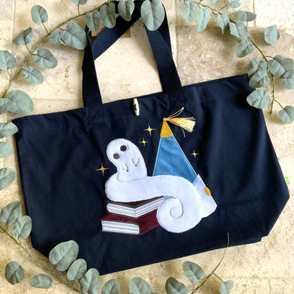 Sac brodé fanart "l'atelier des sorciers "