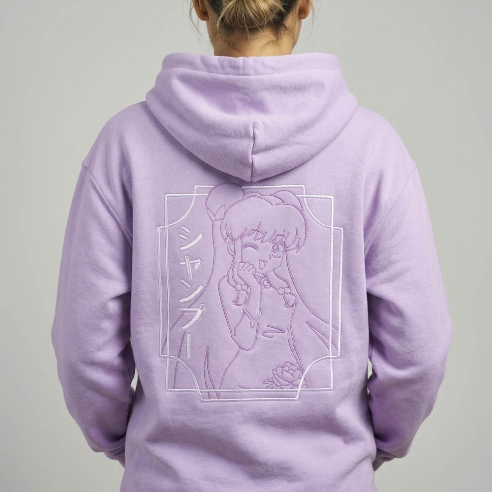 Sweat à capuche brodé "Shampoo" Ranma 1/2 traits